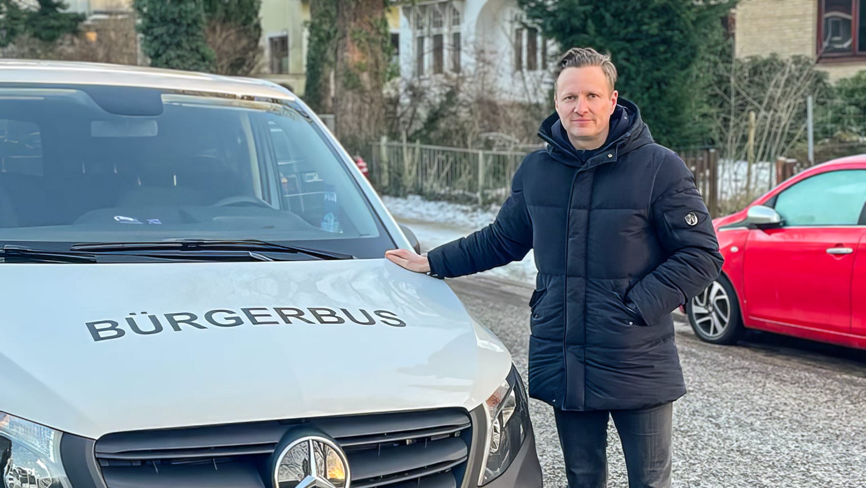 Der neue Teamleiter 'Fahrer', Florian Hermes. Foto: Wolfgang Rottstedt/Bürgerbus Hamburg Niendorf-Ost